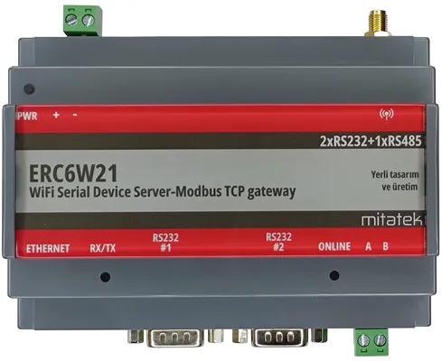 ERC6W21 WiFi Device Server Modbus TCP Gateway