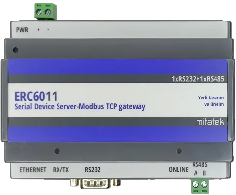 ERC6011 Modbus TCP Gateway-Device server