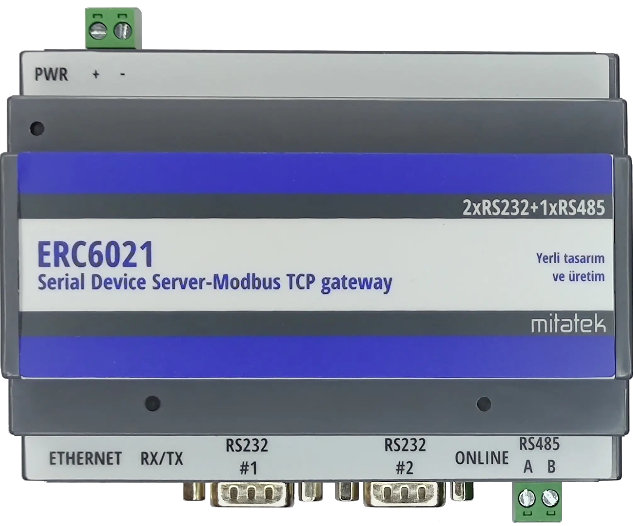 ÇİFT RS232 TEK RS485 SERİ CİHAZ SUNUCUSU-MODBUS RTU-TCP GATEWAY