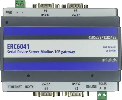 ERC6041 Modbus TCP Gateway-Device server